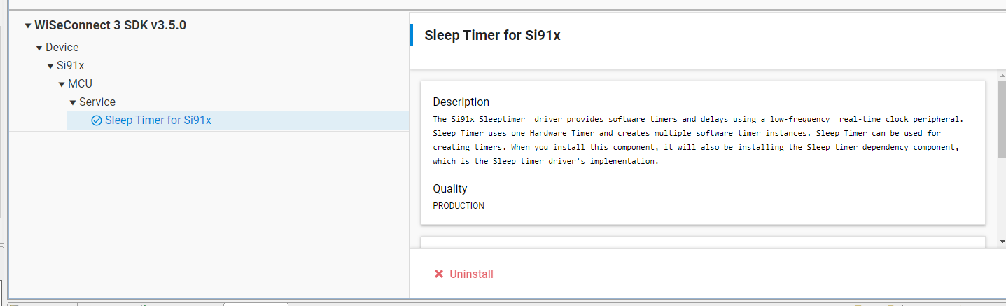 Add Sleep Timer Component