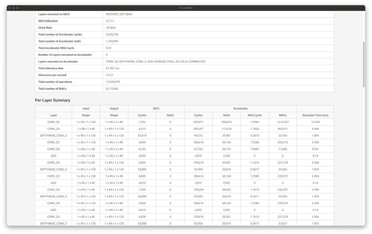 Profiling Summary Tab 2