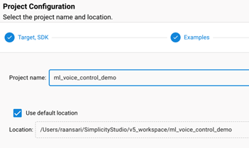 Project Name and Finish