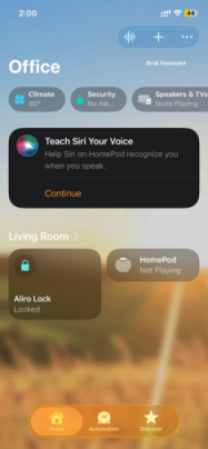 Lock in Home app