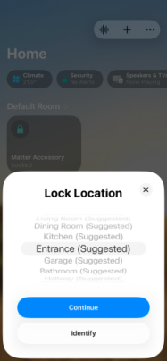 Lock location setup