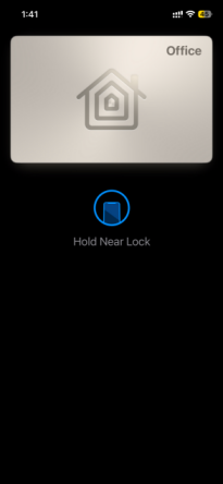 Hold near lock