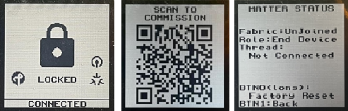 LCD status screens