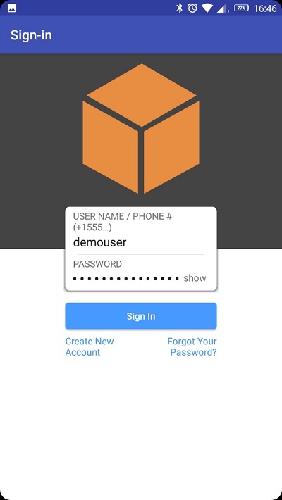 Open mobile app