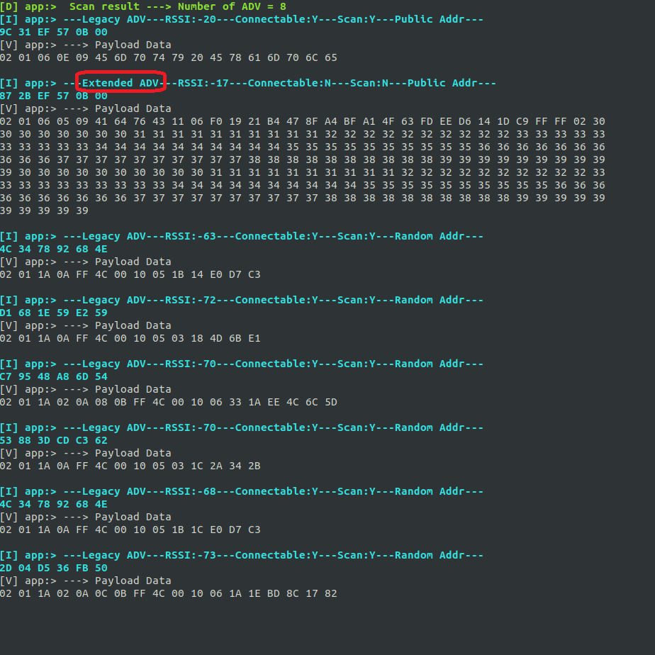 Figure 3. Scanner Serial Output