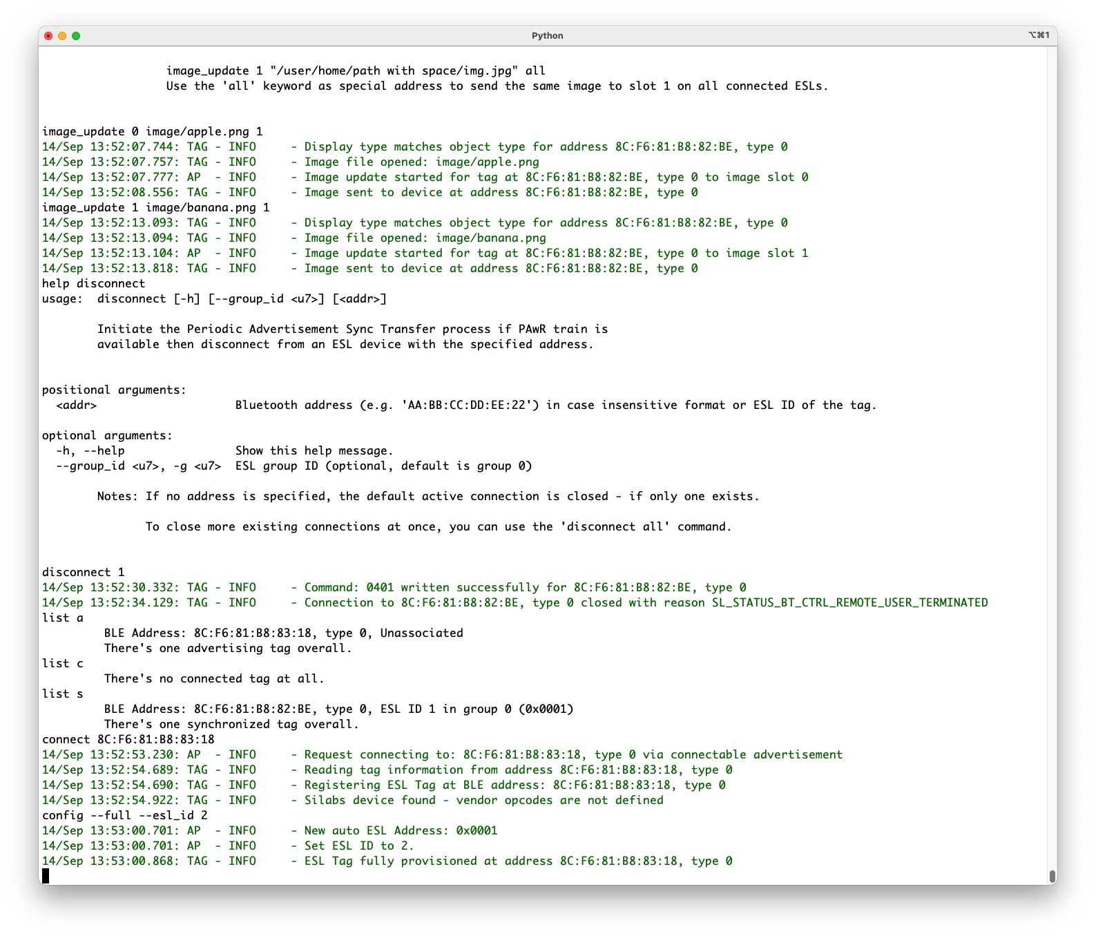 Creating Connection to an ELS Tag