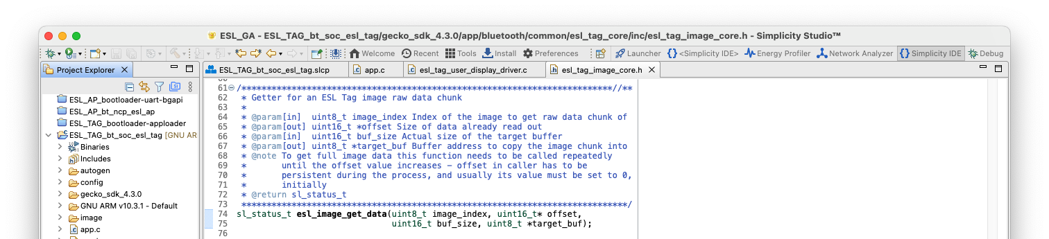 Prototype of the esl_image_get_data() function