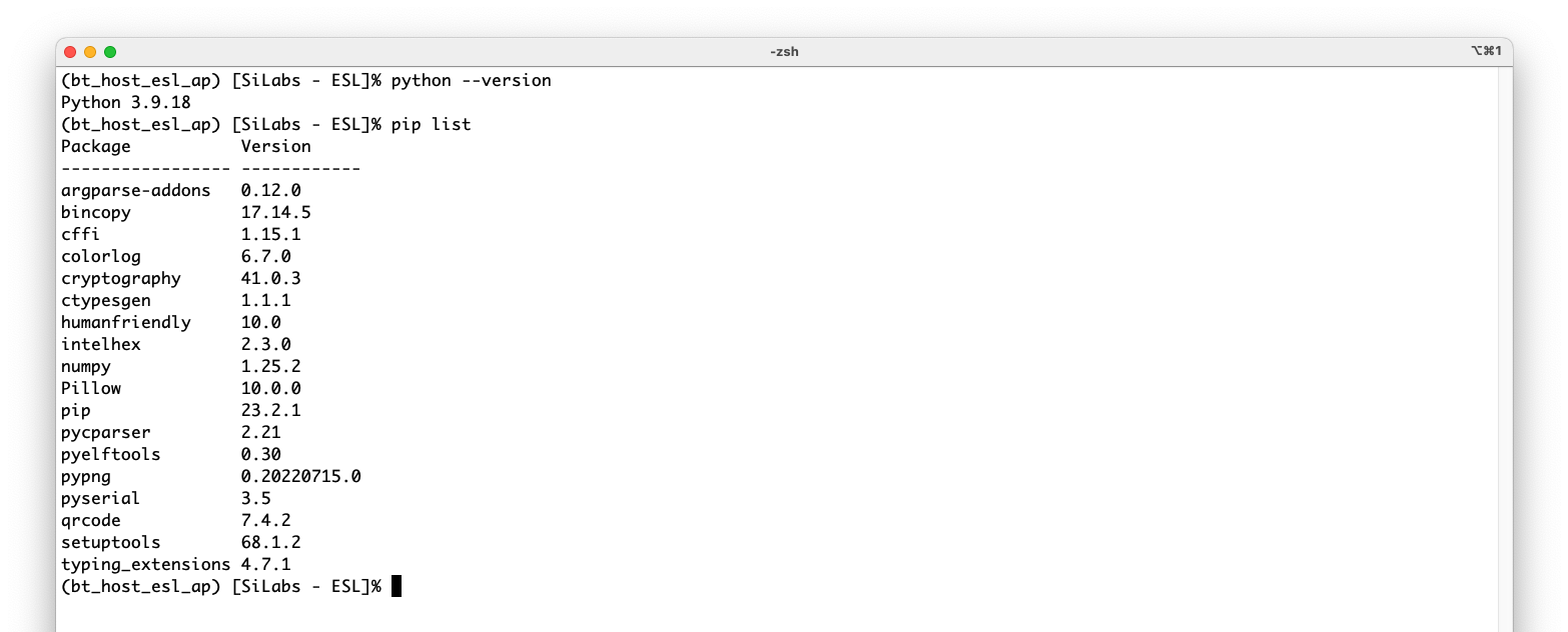 Installed Python Packages