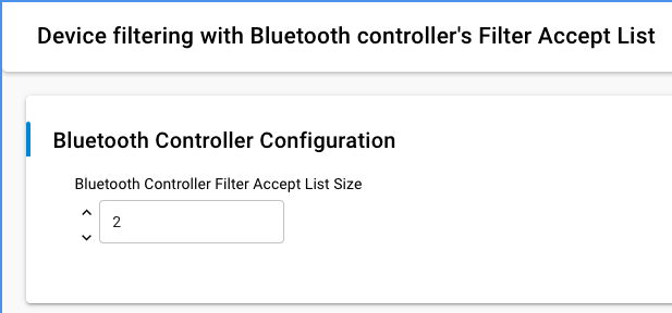 Filter Accept List config