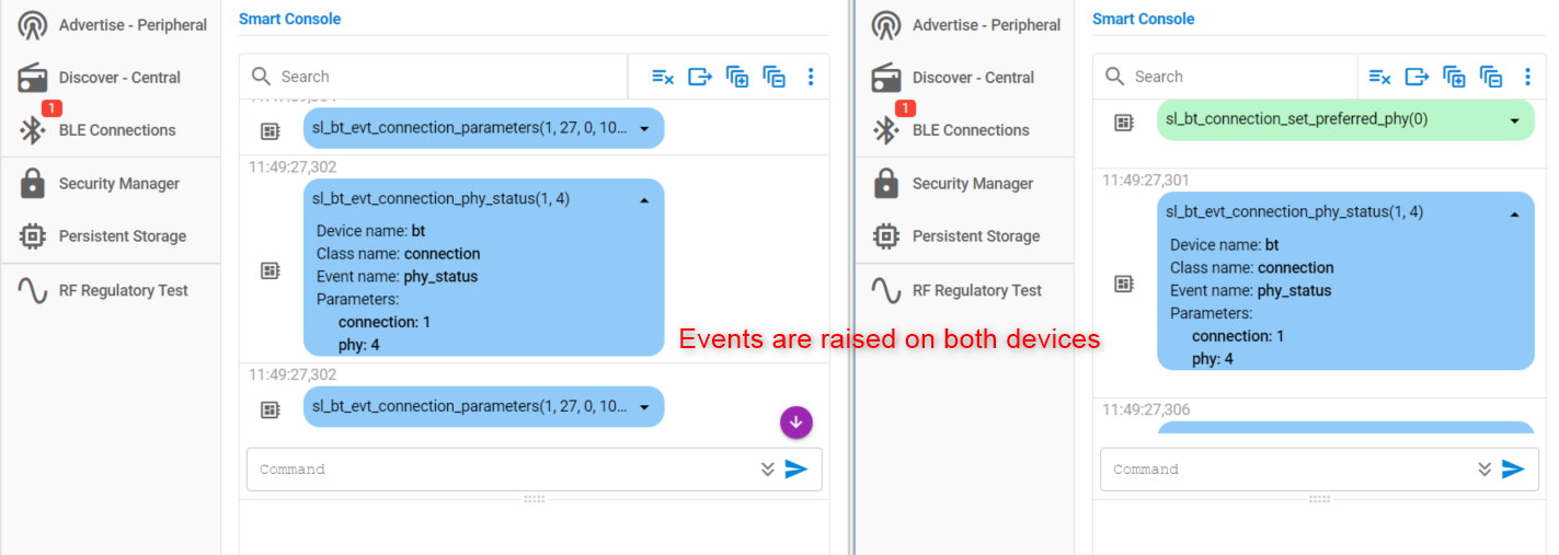 Changing to LE Coded PHY