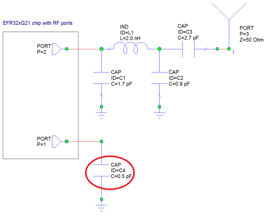 Matching Network for LP PA