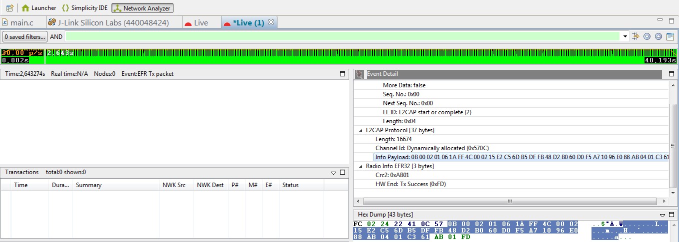 Bluetooth Traffic Capture with Packet Trace