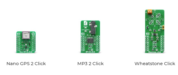 mikroE click boards