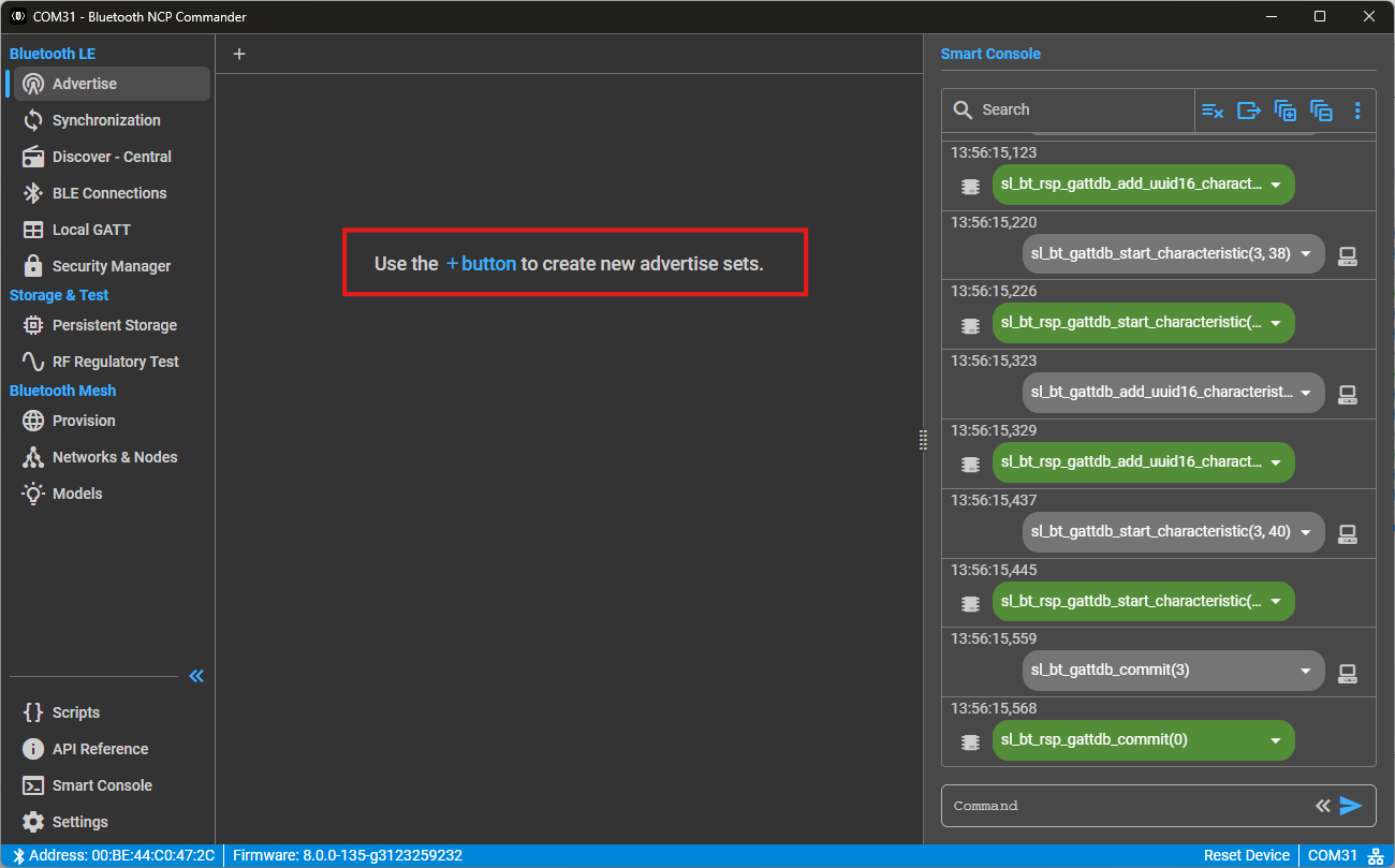 Create advertiser set