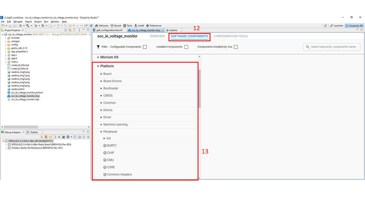 SCLP Configurator SW Components Platform