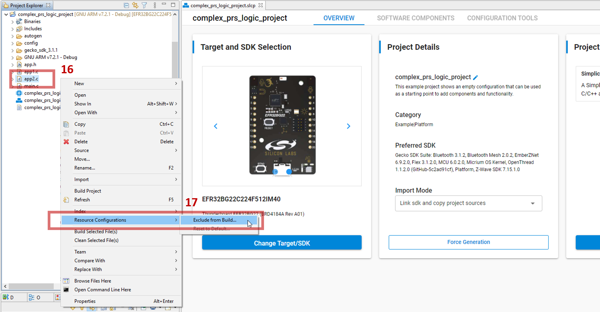 Exclude Source Files from Build - 0