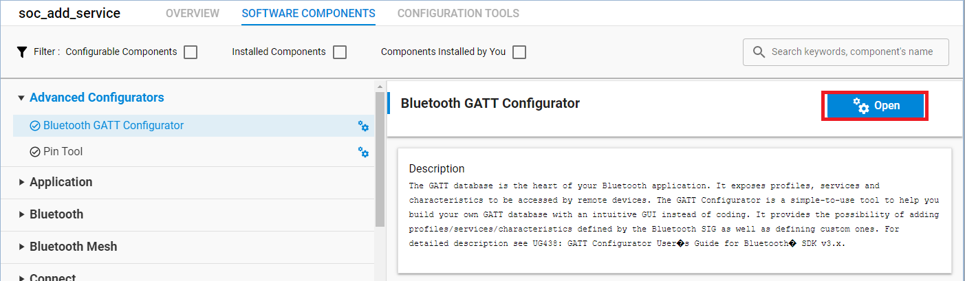 GATT Configurator Component