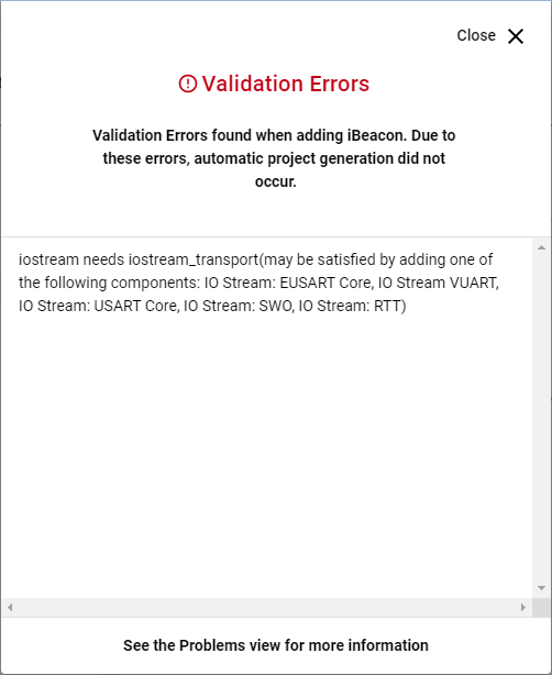 Validation Error