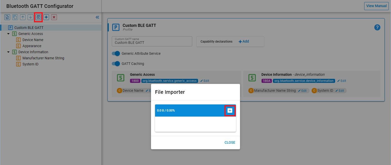 Import GATT Configuration