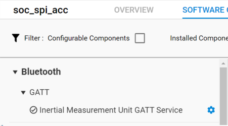 IMU GATT Service Configuration