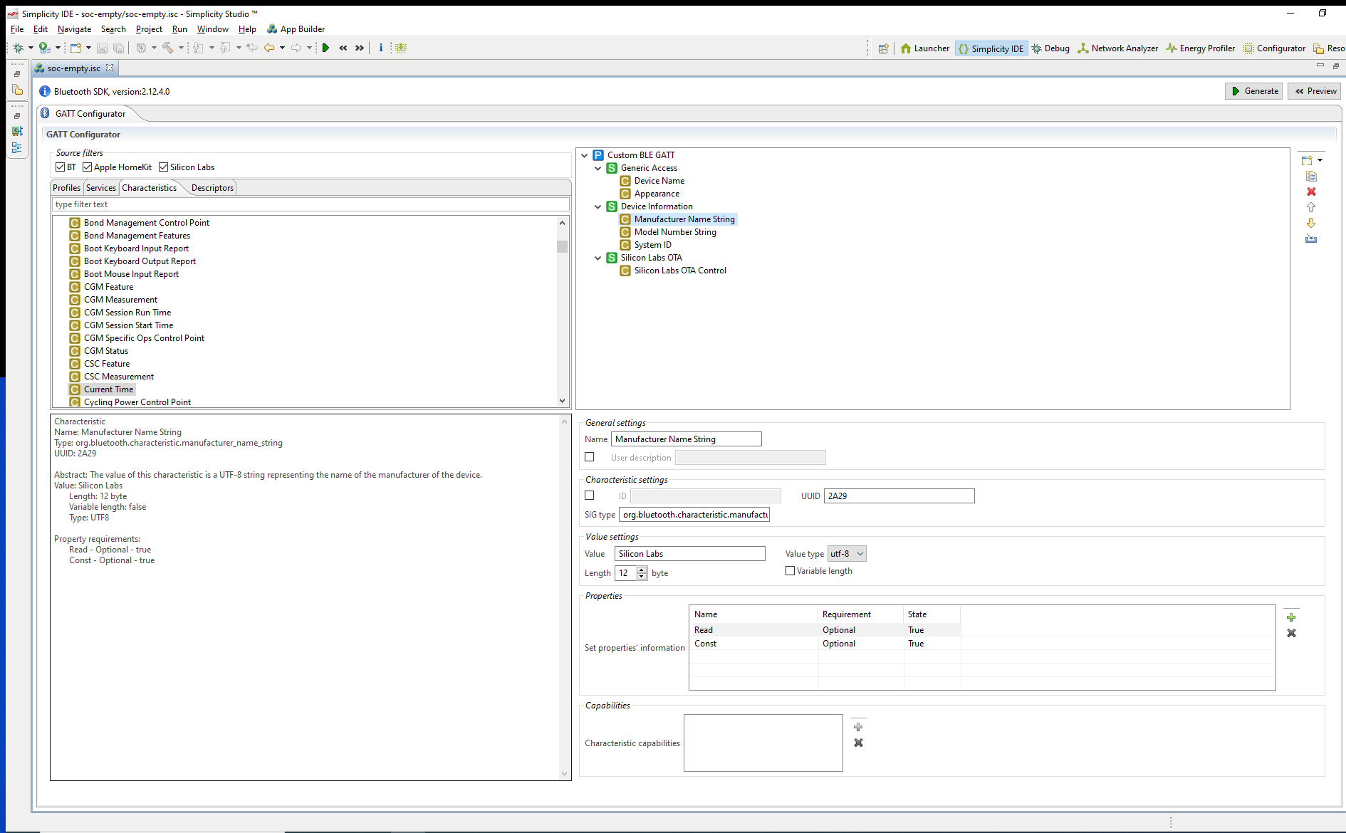 GATT Configurator UI