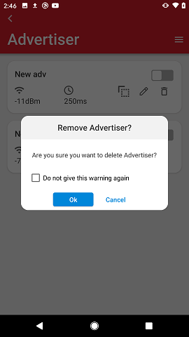 Advertiser Delete Set