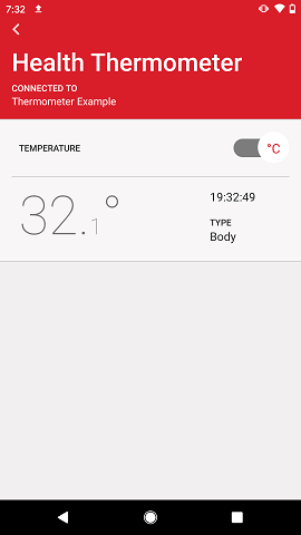 Health Thermometer Demo