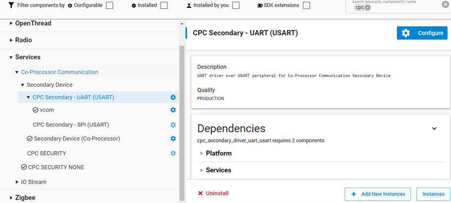 Secondary UART