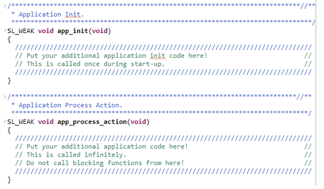 application callback