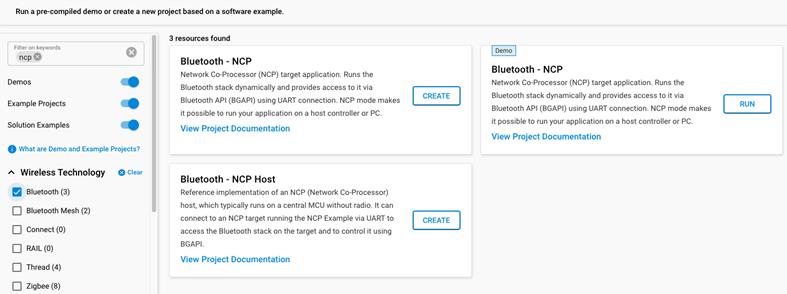 Bluetooth - NCP example