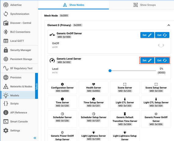get or set server states