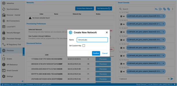 create new network