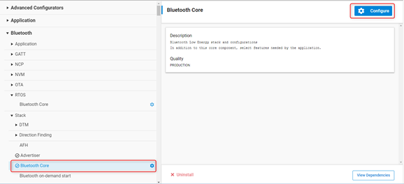 Configure