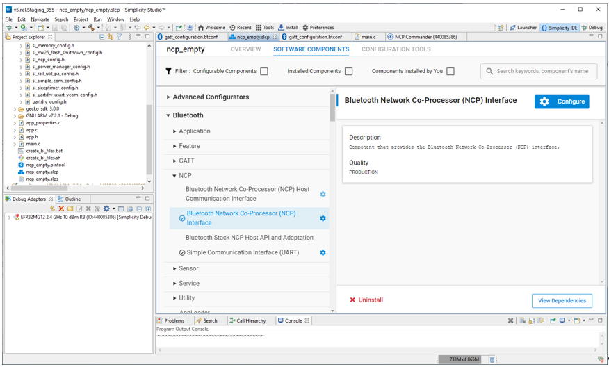 Configure