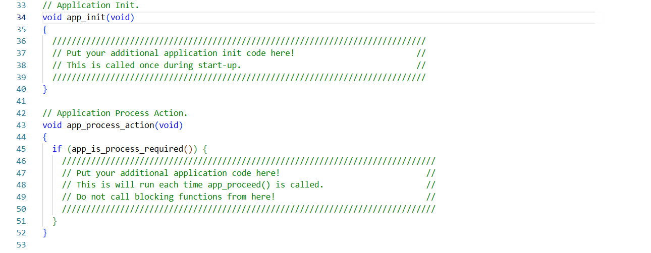 application callback