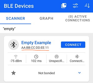 Modified BT address (Custom application method)