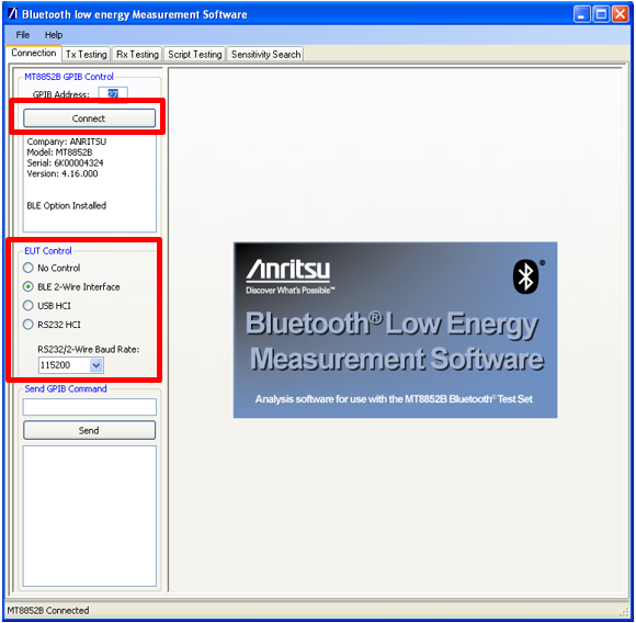 Connecting the Upper Tester to the DUT