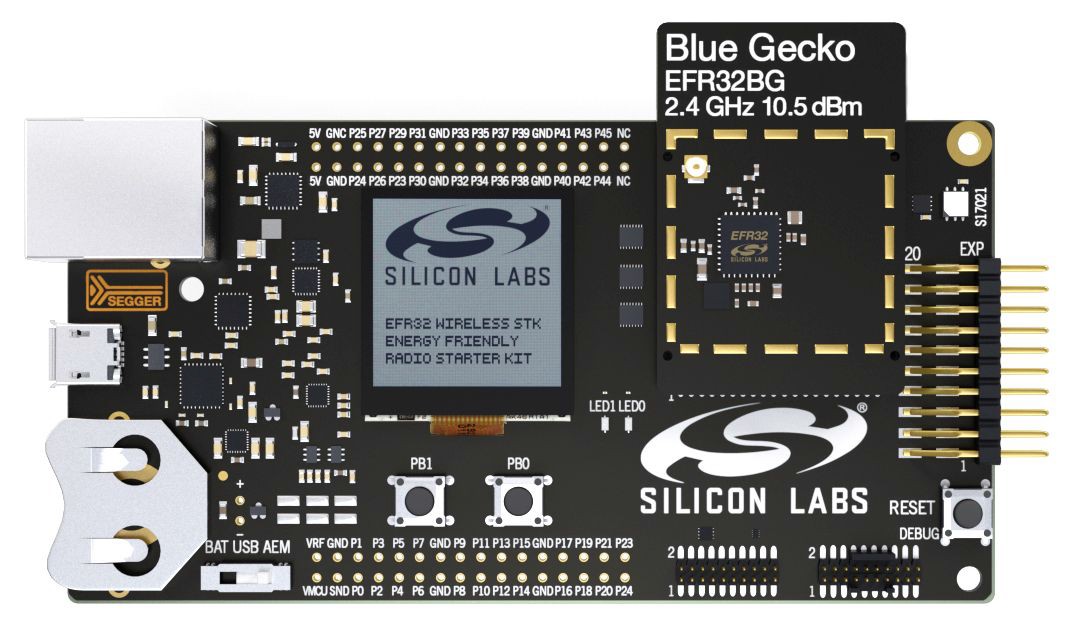 WSTK with the Blue Gecko EFR32BG SoC