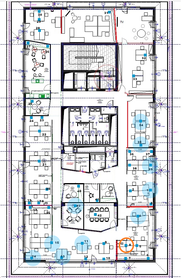 60-Node Network Floor Plan