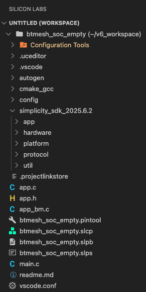 Bluetooth Mesh Project Directories