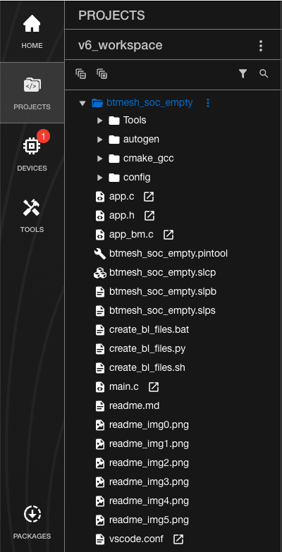 Bluetooth Mesh Project Directories