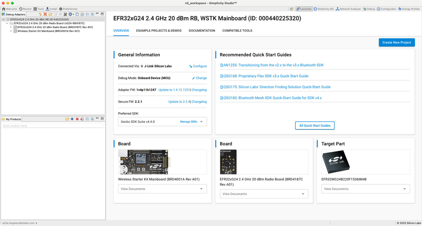 Overview tab