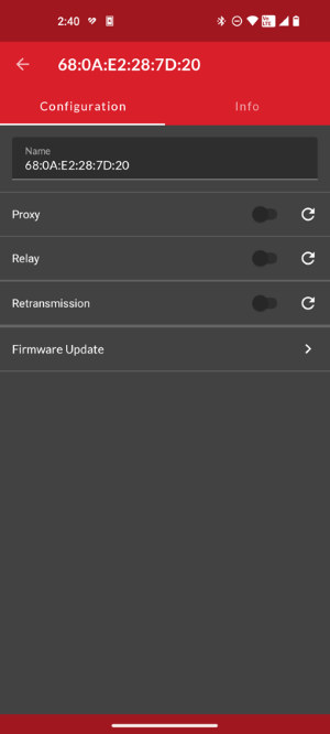 Bluetooth Mesh - NLC Ambient Light Sensor