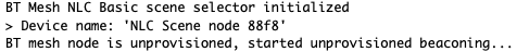 Bluetooth Mesh - NLC Basic Scene Selector