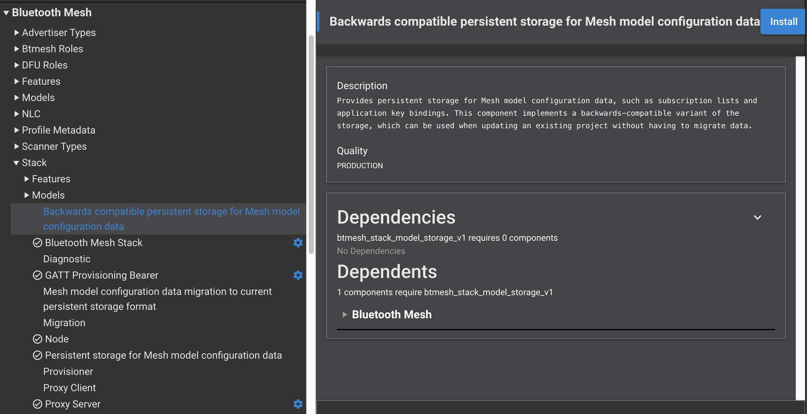 backwards compatible persistent storage