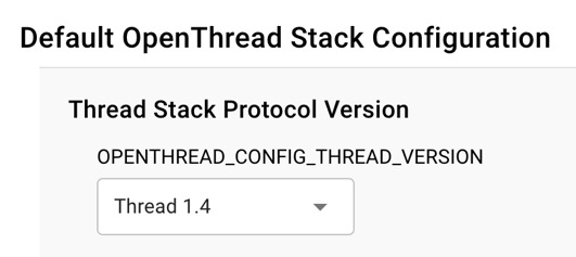 Thread Stack Protocol Version