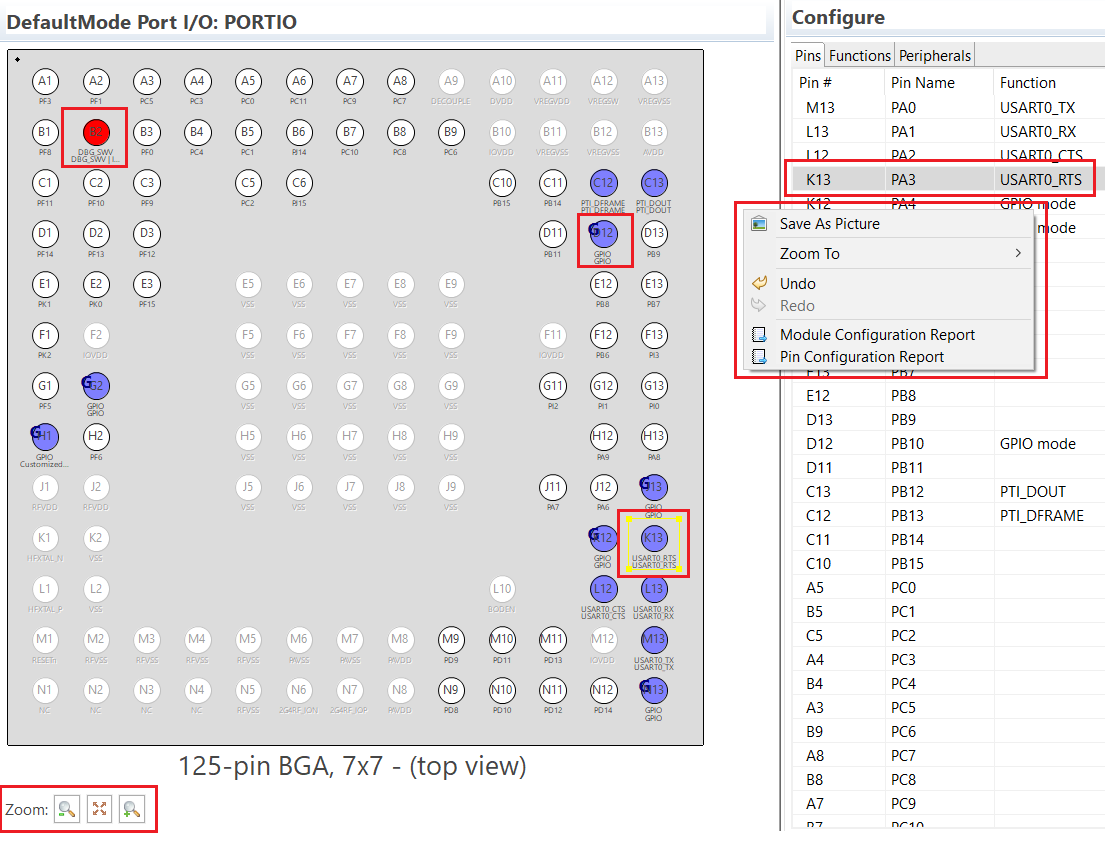 Port I/O Pane 1
