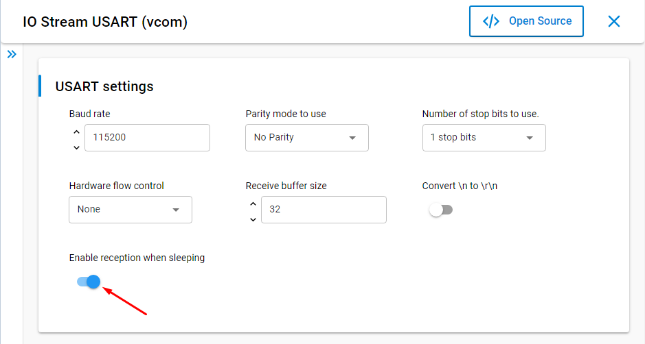 disable reception diring sleep