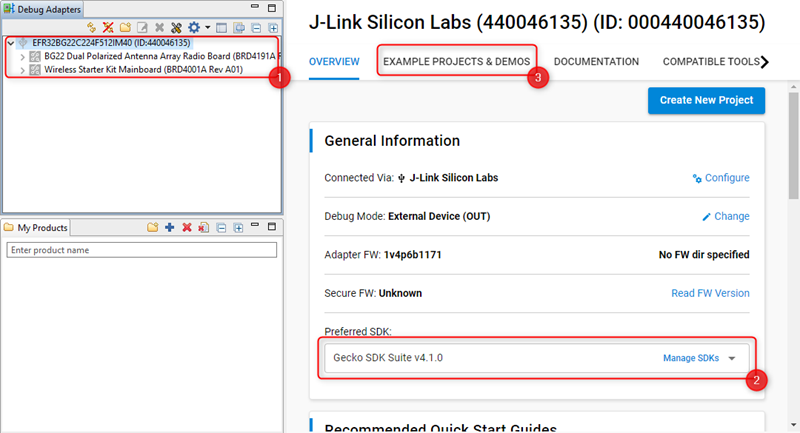 Select the configured Antenna Array