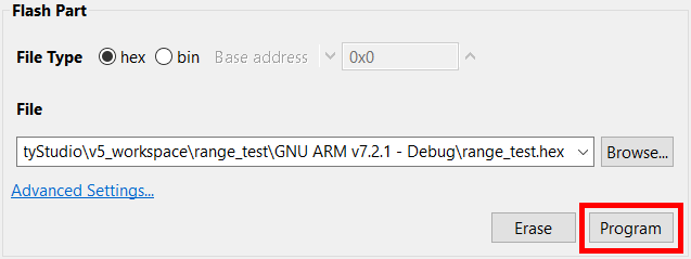 Build a Range Test Example Application 10